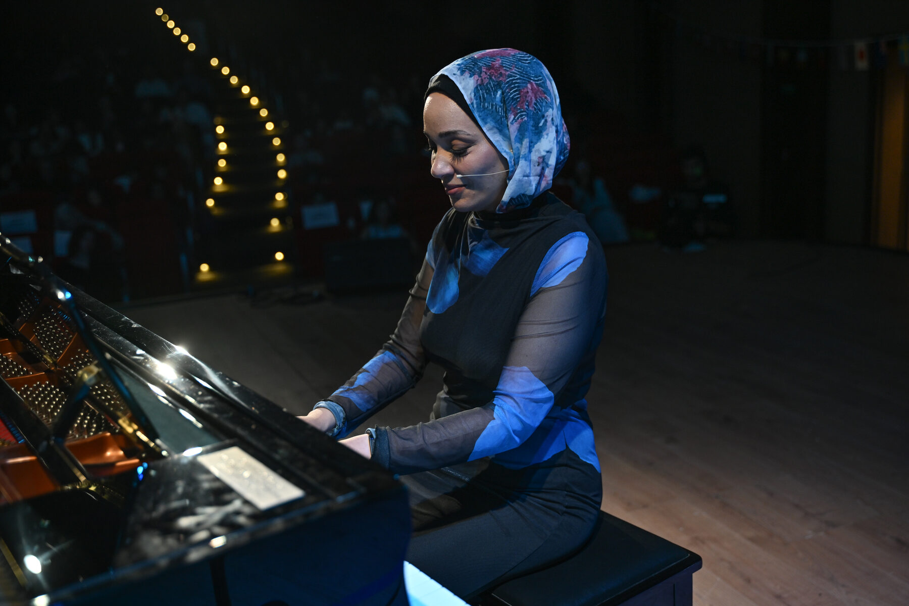 Yasmin Shennawy on stage at her annual student recital